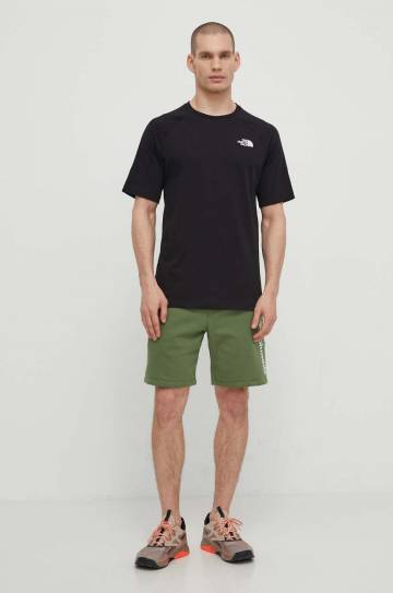 Хлопковая футболка The North Face мужская цвет чёрный с принтом NF0A87NUJK31 Хлопковая футболка The North Face мужская цвет чёрный с принтом NF0A87NUJK31