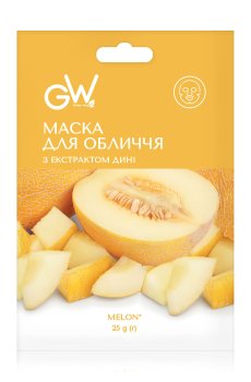 Маска для лица Green Way Фітолінія Melon с экстрактом дыни, 25 г