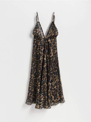 Reserved - LADIES` PONCHO - коричневий - 259CP-88X Reserved - LADIES` PONCHO - коричневий - 259CP-88X