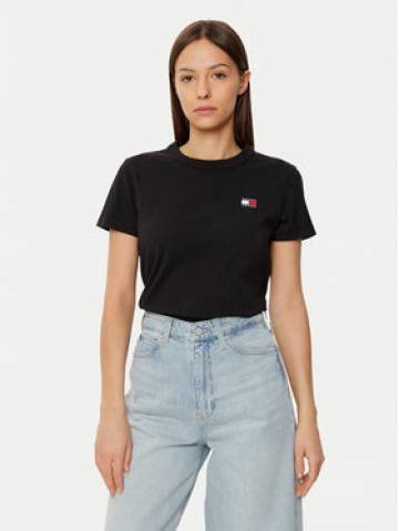 Tommy Jeans Футболка DW0DW20153 Чорний Regular Fit Tommy Jeans Футболка DW0DW20153 Чорний Regular Fit