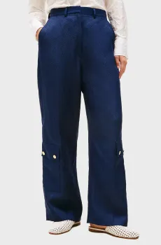 Женские темно-синие брюки The Runway Collection Синий S Tommy Hilfiger WW0WW47586