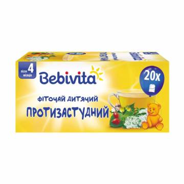Детский фиточай Bebivita Противопростудный, от 4 месяцев, 20*1.5 г Детский фиточай Bebivita Противопростудный, от 4 месяцев, 20*1.5 г