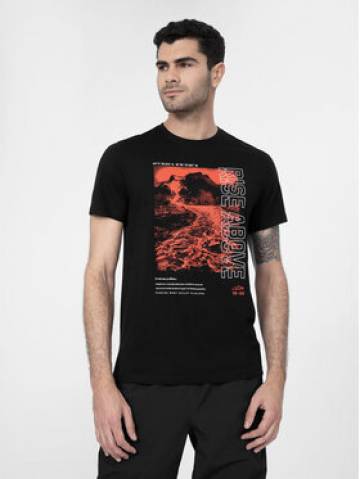 4F Футболка 4FSS23TTSHM489 Чорний Regular Fit 4F Футболка 4FSS23TTSHM489 Чорний Regular Fit
