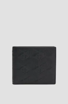 Мужской черный кожаный кошелек Черный ONESIZE HUGO 50542006;001