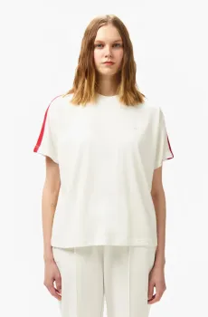 Женская белая футболка Белый 40 Lacoste TF050970V