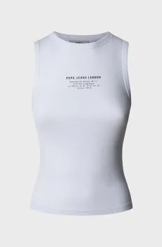 Женская белая майка VIV Белый S Pepe Jeans PL506032