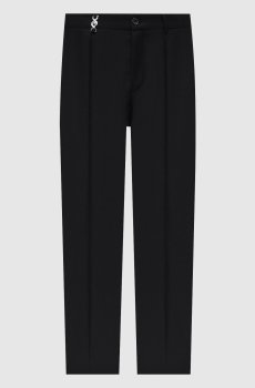 Черные брюки из шерсти