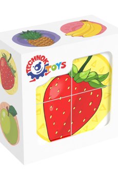 Кубики TechnoK Фрукты, 4 элемента, от 1 года (1332)