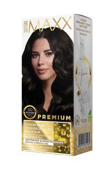 Краска для волос Maxx Deluxe Premium 3.0 Темно-коричневый, 110 мл