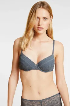 Женский серый бюстгальтер с тонкой чашкой SUBLIME Серый 70C Etam 6524824