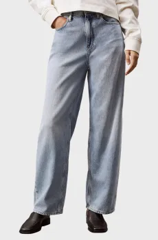 Женские голубые джинсы BARREL Голубой 28-32 Calvin Klein Jeans J20J225603