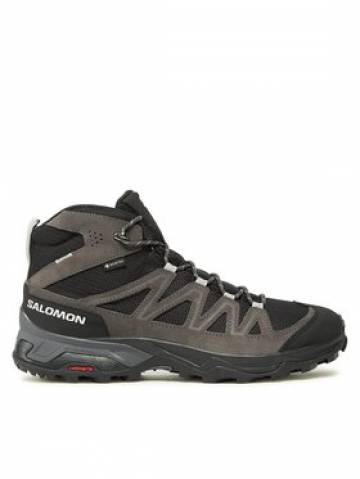 Salomon Трекінгові черевики X Ward Leather Mid GORE-TEX L47181700 Сірий Salomon Трекінгові черевики X Ward Leather Mid GORE-TEX L47181700 Сірий