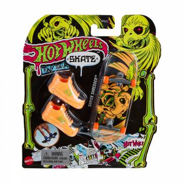 Игровой набор Hot Wheels Скейт и обувь для пальчиков, Shriek Shredder, оранжевый, от 5 лет (HPG21) Игровой набор Hot Wheels Скейт и обувь для пальчиков, Shriek Shredder, оранжевый, от 5 лет (HPG21)