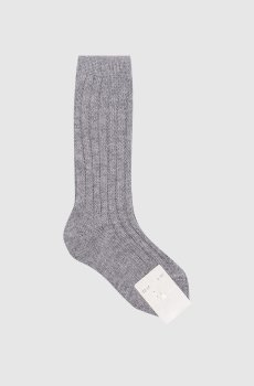 Детские серые гольфы из шерсти и кашемира