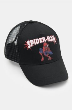 Бавовняна бейсболка Spider-Man - чорний