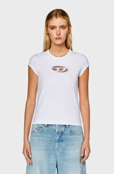 Женская белая футболка T-ANGIE Белый M Diesel A06268 0AFAA