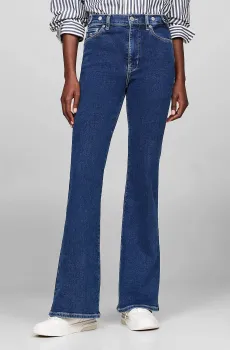Женские темно-синие джинсы SYLVIA HGH FLR TAB CH4253 Синий 28-32 Tommy Jeans DW0DW18183