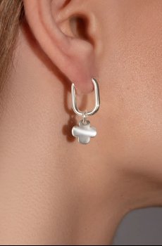 Серьги покрытые серебром Lilou