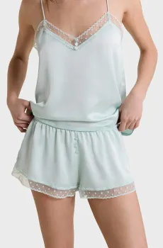 Женские голубые шорты PLUME Голубой XS Etam 6556934