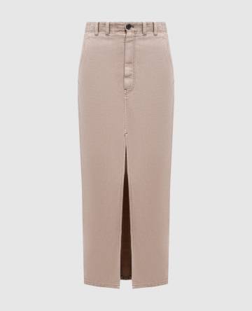 Бежевая юбка Chino со льном Бежевая юбка Chino со льном