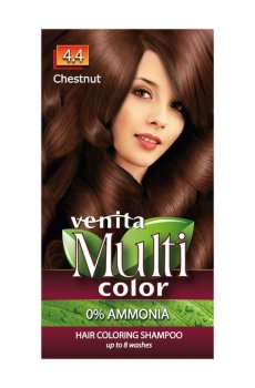 Оттеночный шампунь для волос Venita Multi Color Hair Coloring Shampoo 4.4 Chestnut, 40 г