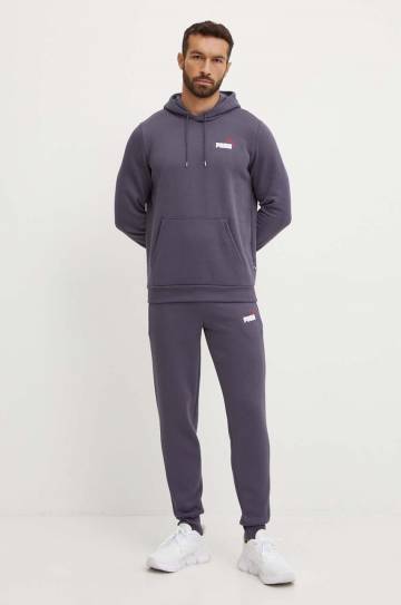 Кофта Puma мужская цвет серый с капюшоном с принтом 674471 Кофта Puma мужская цвет серый с капюшоном с принтом 674471