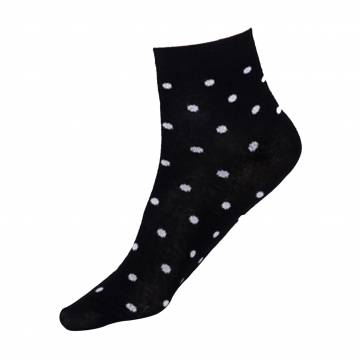 Детские носки Siela KS2 Basic 001 Black мелкий горошек, короткие, размер 16 Детские носки Siela KS2 Basic 001 Black мелкий горошек, короткие, размер 16