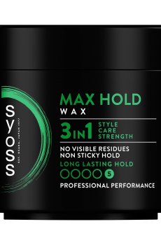 Воск для укладки волос SYOSS Max Hold Wax Экстрасильная фиксация, 150 мл