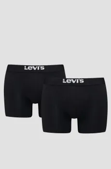 Мужские черные боксеры (2 шт) Черный XL Levi’s® 701222842;005