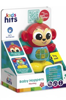 Развивающая музыкальная игрушка Kids Hits Baby Hoppers Обезьяна, от 2 лет, 9,7*14,9*5,9 см (KH11/003)