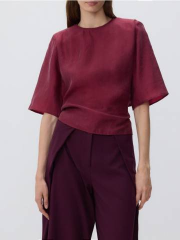 Reserved - Блузка з додаванням ліоцелу - рожевий - 053IC-38X