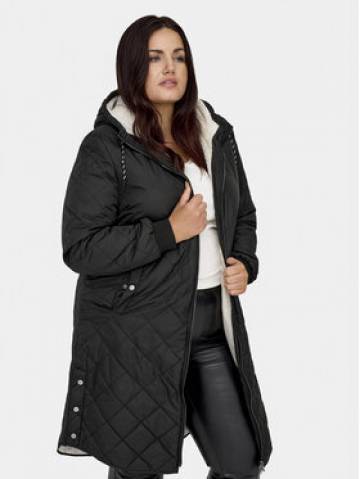 ONLY Carmakoma Демісезонна куртка 15295516 Чорний Regular Fit ONLY Carmakoma Демісезонна куртка 15295516 Чорний Regular Fit