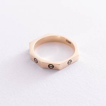 Кольцо в желтом золоте "Love" к06662 Кольцо в желтом золоте "Love" к06662