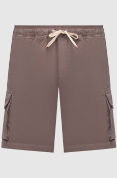 Коричневые шорты-карго