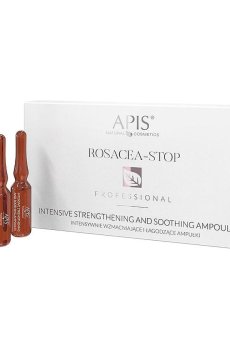 Уценка! Ампулы для лица Apis Natural Cosmetics Professional Rosacea-Stop Intensive Strengthening And Soothing Ampoules, 10*3 мл