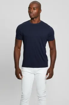 Мужская темно-синяя футболка Синий M Guess M4GP39.K7HD0;G7V2