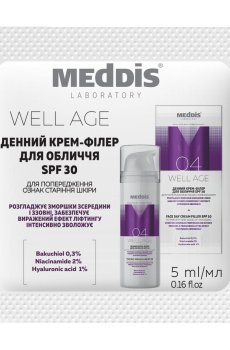 Дневной крем-филлер для лица Meddis Well Age Face Day Cream Filler, SPF 30, 5 мл (пробник)