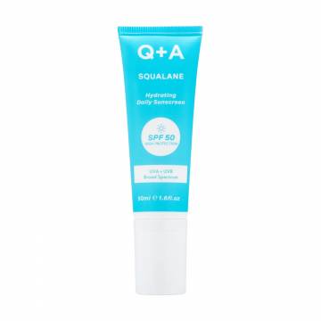 Увлажняющий солнцезащитный крем для лица Q+A Squalane Hydrating Daily Sunscreen, SPF 50, 50 мл Увлажняющий солнцезащитный крем для лица Q+A Squalane Hydrating Daily Sunscreen, SPF 50, 50 мл
