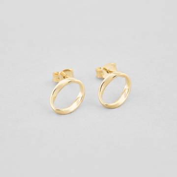 Серебряные серьги с позолотой Minimal ВС-297з Серебряные серьги с позолотой Minimal ВС-297з