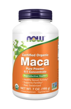 Мака NOW Foods Maca 6:1 Concentrate Pure Powder, в порошке, 198 г