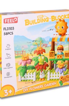 Детский конструктор FEELO TOYS Солнечный сад, 58 деталей, от 3 лет (FL3103)
