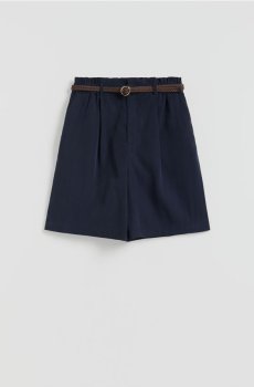Reserved - Шорти з ременем - темно-синій - 377JS-59X