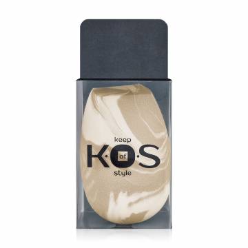 Бьюти-блендер для макияжа K.O.S Мрамор, бежевый, 1 шт Бьюти-блендер для макияжа K.O.S Мрамор, бежевый, 1 шт