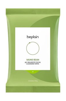 Очищающие салфетки для лица beplain Mung Bean pH-Balanced Facial Cleansing Wipes, 20 шт