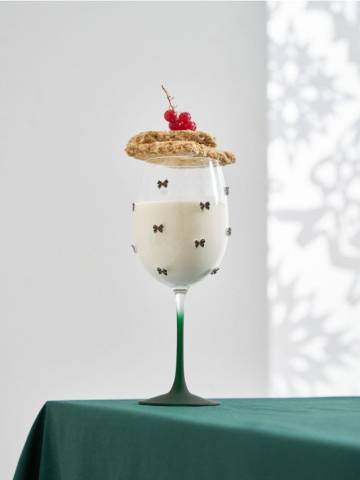 Прикрашений келих - зелений