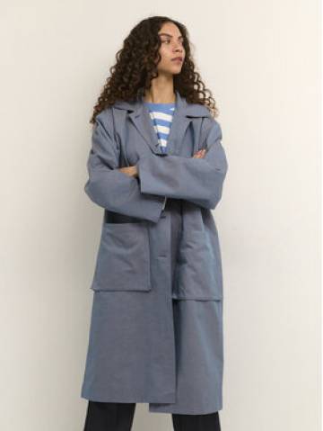 Karen by Simonsen Тренч GroovyKB 10104272 Голубий Casual Fit Karen by Simonsen Тренч GroovyKB 10104272 Голубий Casual Fit