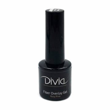 Файбер база для гель-лака Divia Fiber Overlay Gel Di1004, с армирующими волокнами, FO10 Rosy Pink, 8 мл Файбер база для гель-лака Divia Fiber Overlay Gel Di1004, с армирующими волокнами, FO10 Rosy Pink, 8 мл