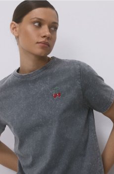 Reserved - Бавовняна футболка з вишивкою - інше - 392HT-ML2