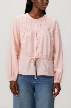 Reserved - Бавовняний топ - персиковий - 495KH-24X