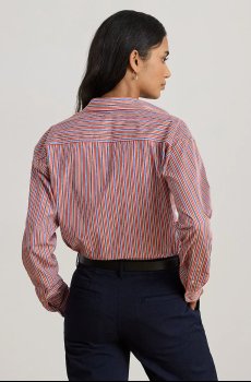 Хлопковая рубашка Lauren Ralph Lauren